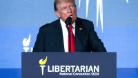Trump booed repeatedly as he addresses Libertarian Party convention