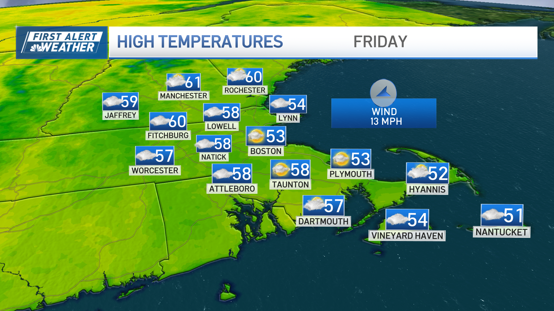 Boston weather: cloudy, dry Thurs., cooler in the coming days – NBC Boston
