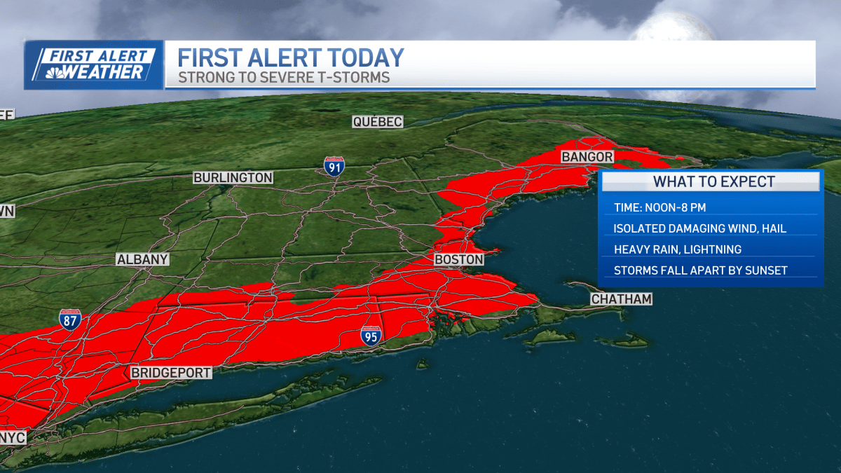 MA severe thunderstorm warnings possible New England on Thursday – NBC ...
