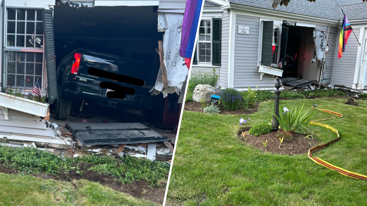 Centuriesold Norwell home hit by pickup truck NBC Boston