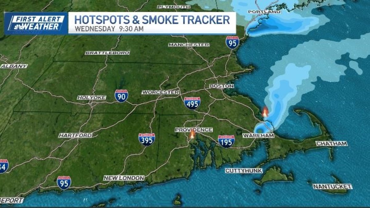 New England wildfire smoke forecast, controlled burns – NBC Boston