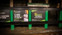 DraftKings is advertising it’s sports betting at many MBTA stops including Copley Square.