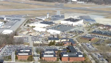 Hanscom Field airport in Bedford, Massachusetts.