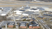 Hanscom Field airport in Bedford, Massachusetts.