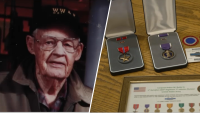 ‘A closure that I can't believe': WWII veteran's medals returned to family