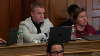 Aidan Kearney in court for the Karen Read trial on May 10, 2024.