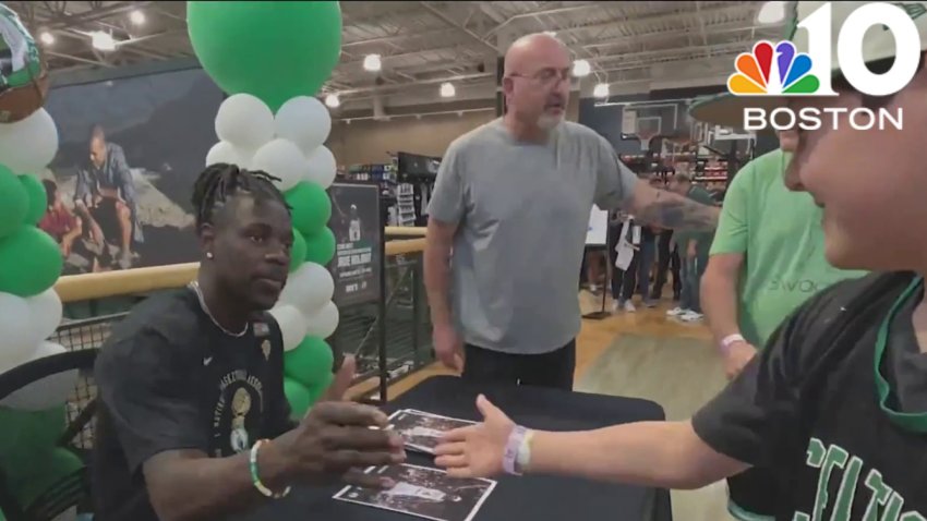 Jrue Holiday holds meet and greet with fans in Natick