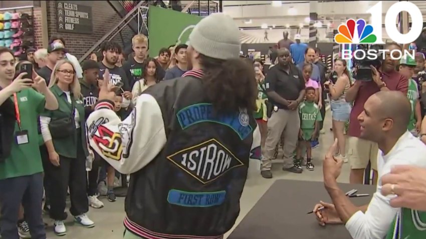 Celtics fans line up at Al Horford meet and greet in Boston