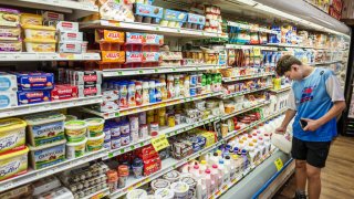 Supermarket in Miami Beach, Florida.