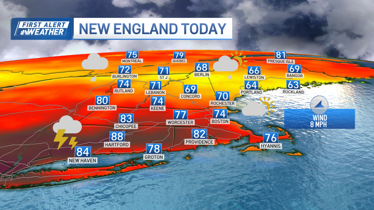 Severe thunderstorms in Mass., New England Saturday RADAR NBC Boston