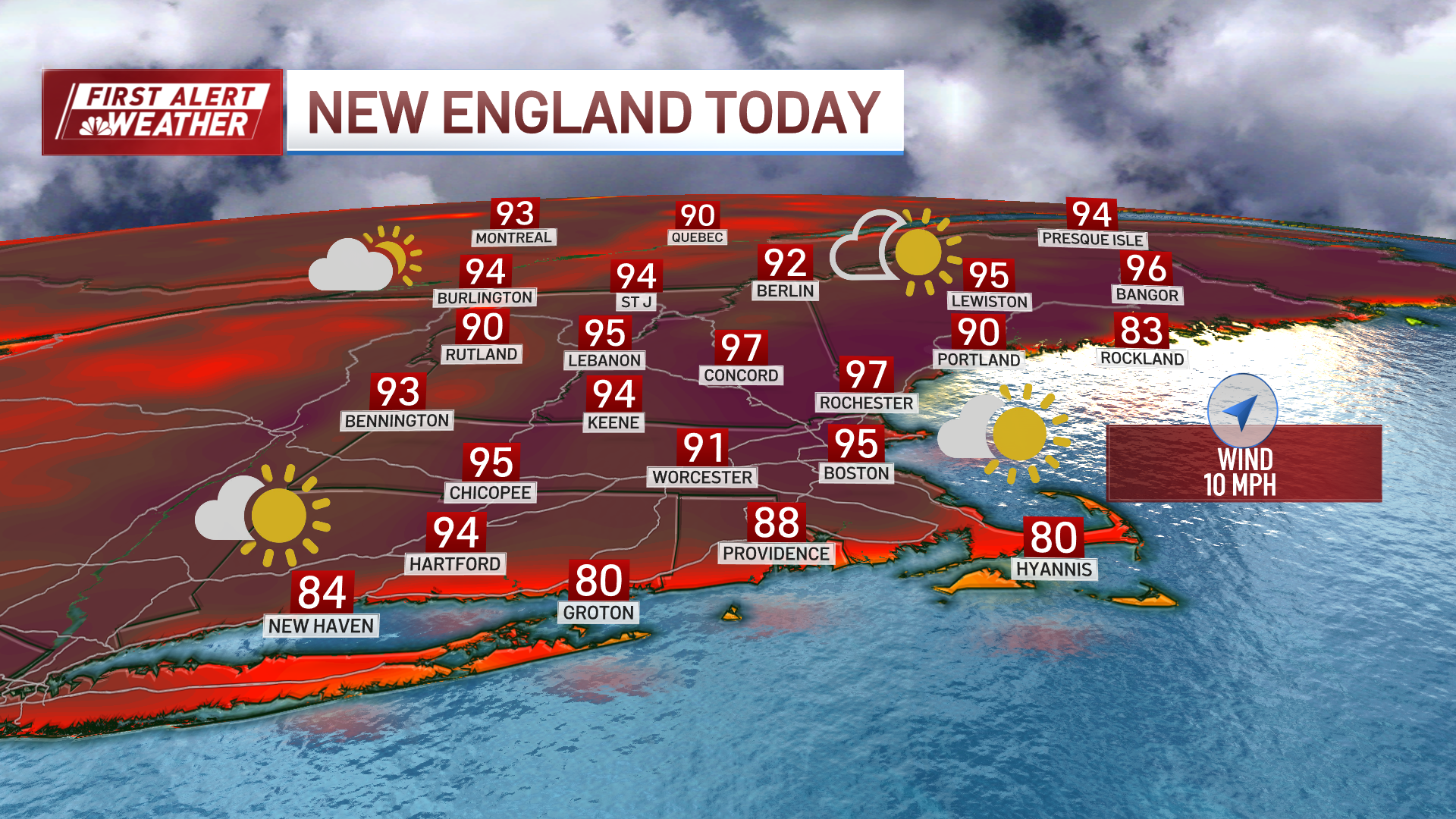 FIRST ALERT Dangerous heat blankets Boston area as storms move through