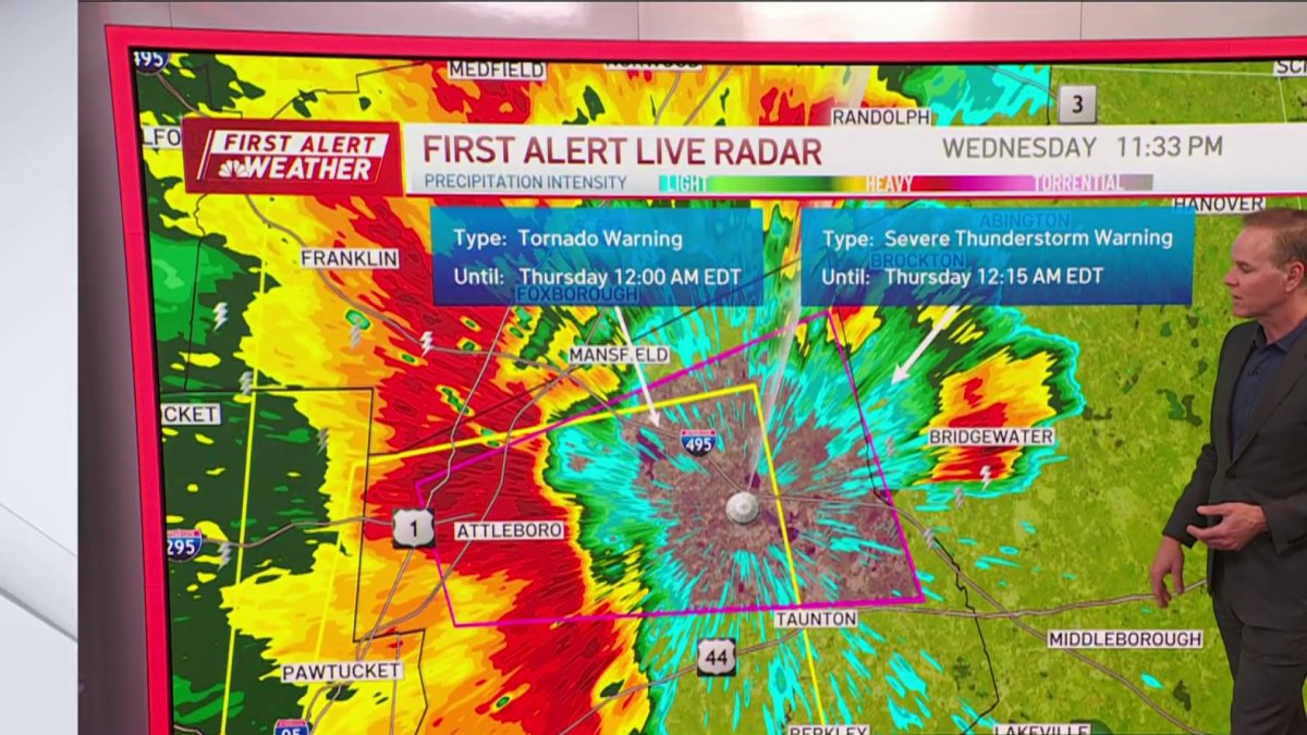 Rehoboth, Mass. tornado confirmed by National Weather Service – NBC Boston
