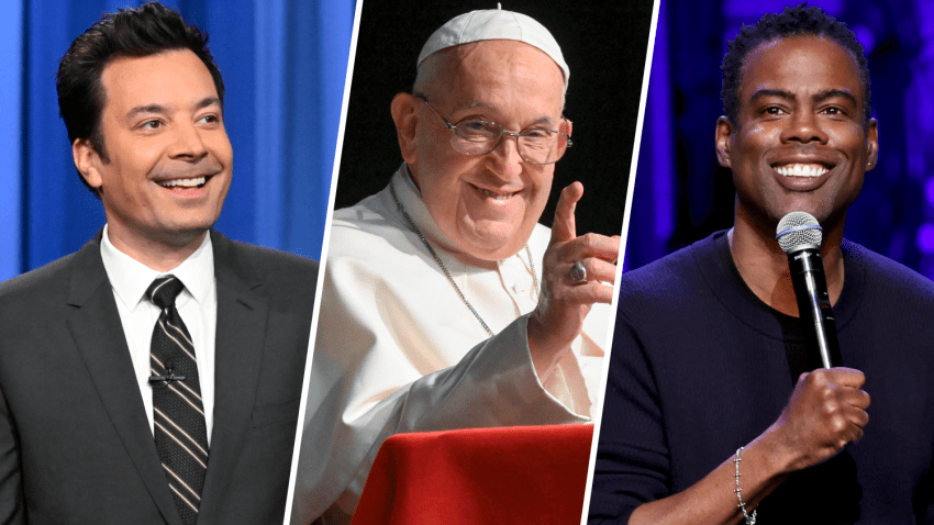 Jimmy Fallon, Pope Francis and Chris Rock