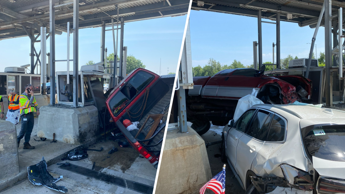 Bedford, NH toll plaza crash injures 3 people NBC Boston