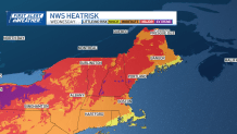 A map showing expected high temperatures across the Northeast next week.