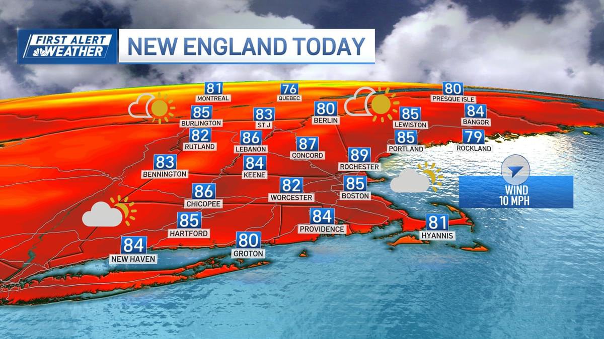 Boston weather: Sunny Saturday afternoon before clouds and showers ...