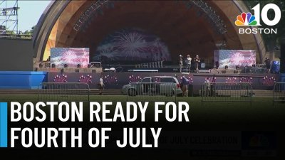 Boston preparing for Fourth of July celebration at Esplanade