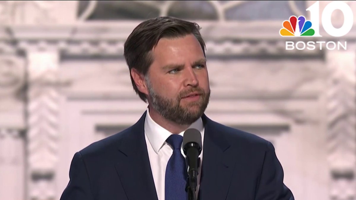 Vance speaks as Trump’s vice presidential pick at RNC – NBC Boston