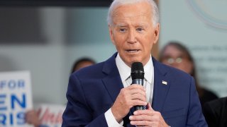 President Joe Biden arrives for a visit to AFL-CIO headquarters, Wednesday, July 10, 2024, in Washington.