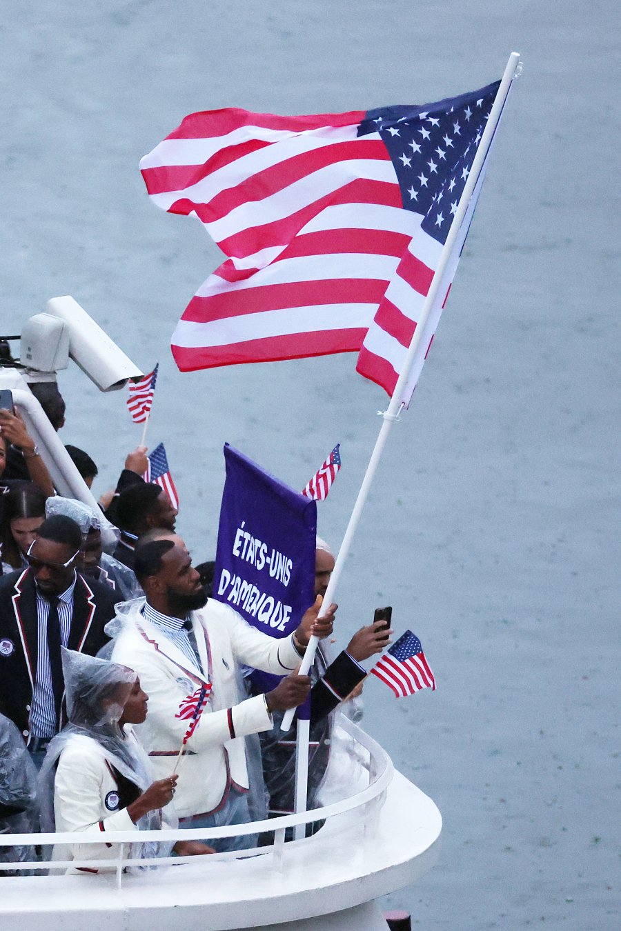 Coco Gauff and Lebron James, Flagbearers of Team United States