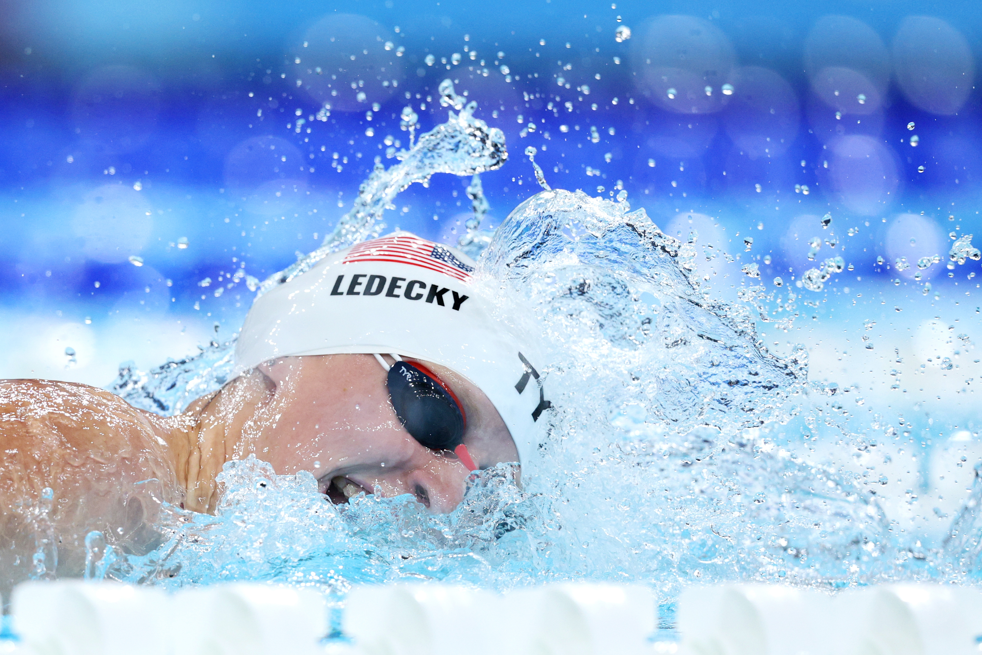 Katie Ledecky wins women’s 1500m freestyle heat at 2024 Olympics NBC