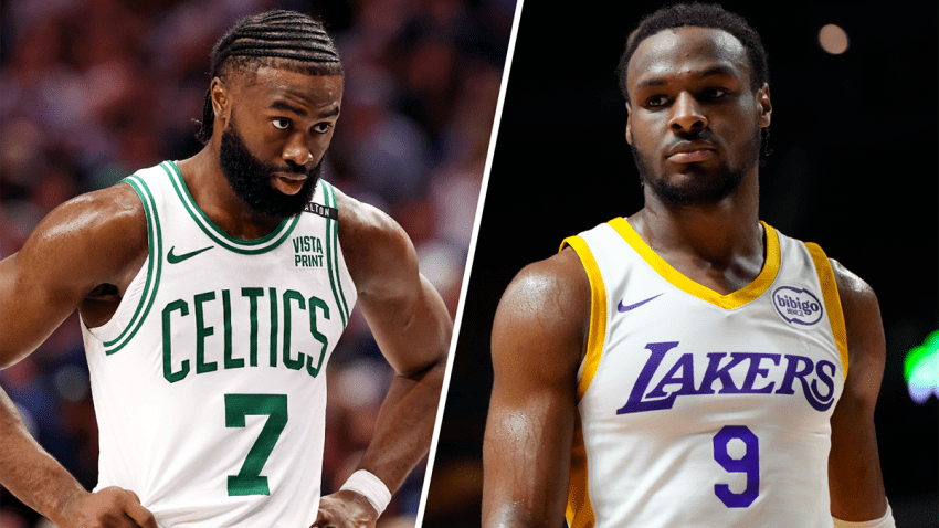 Celtics star Jaylen Brown and Lakers guard Bronny James