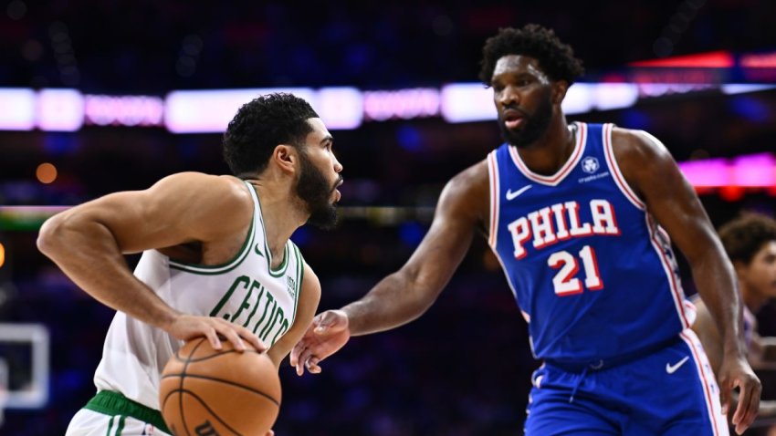 Jayson Tatum and Joel Embiid