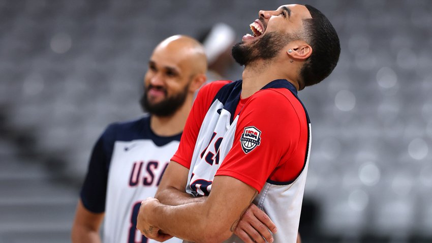 Team USA stars Jayson Tatum and Derrick White