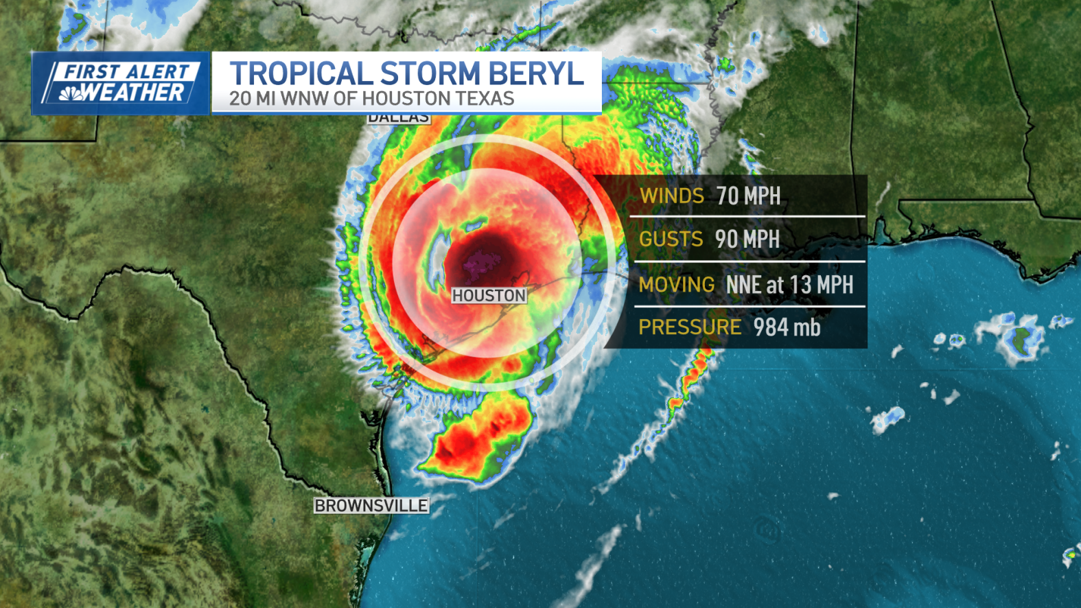 Beryl projected path tracker: Will it impact Massachusetts? – NBC Boston