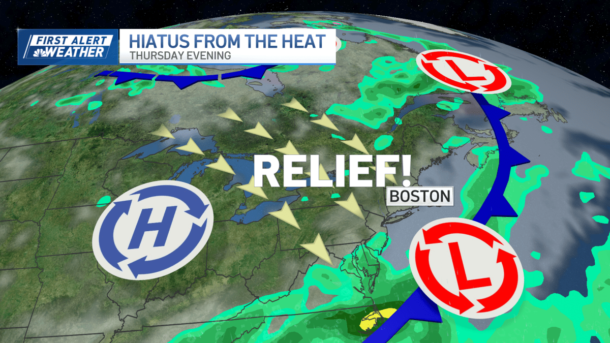 Boston forecast calls for a break from heat and humidity NBC Boston