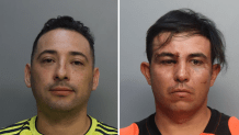 Booking photos of Luis Beltran Martinez and Elkin Mayorga