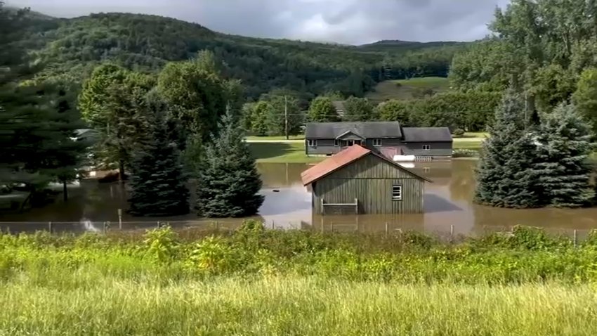 Flooding in Vermont after storms dropped as much as 6 inches of rain in parts of the state.