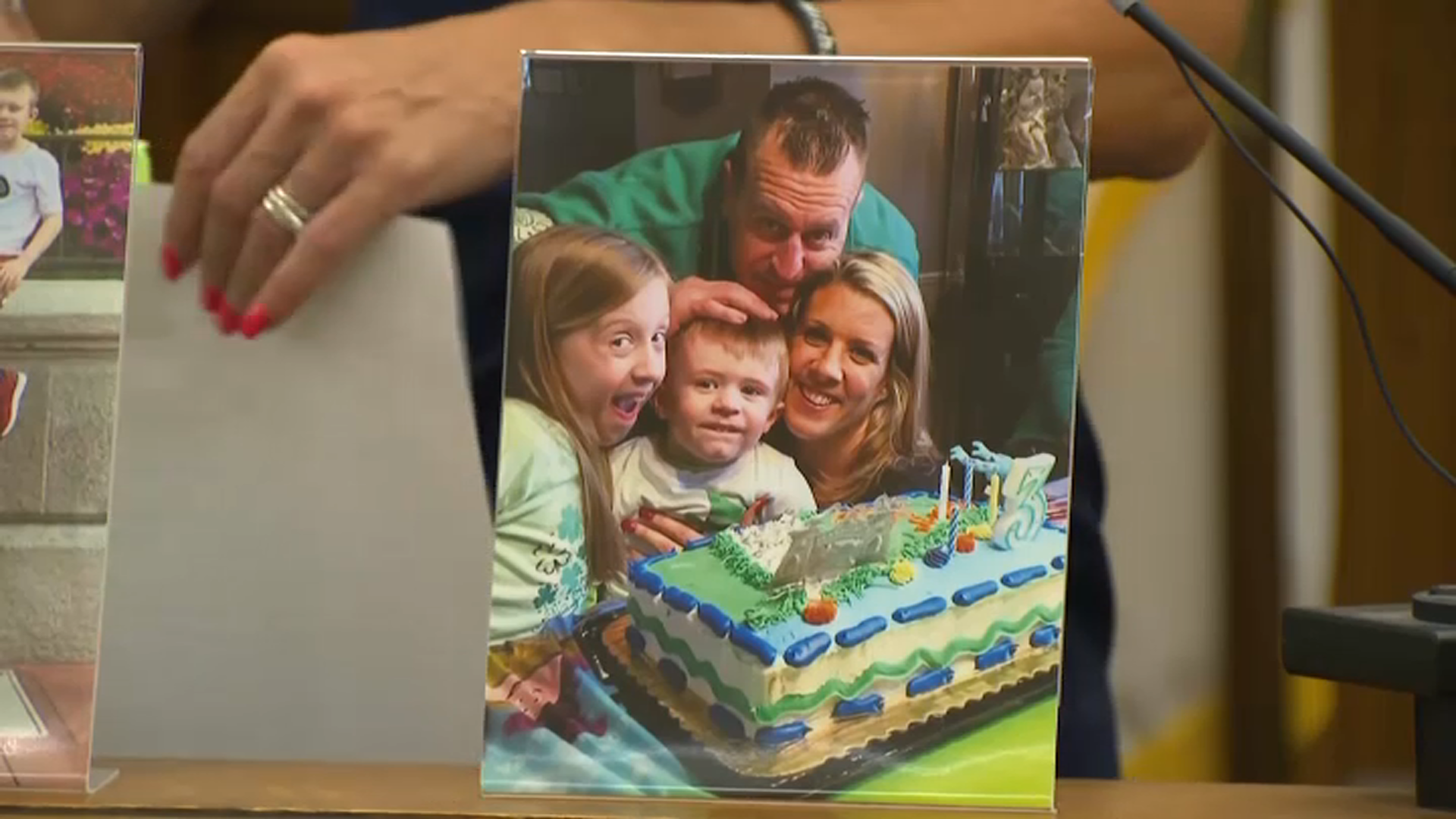 Michael Chesna and his family, in a family photo.