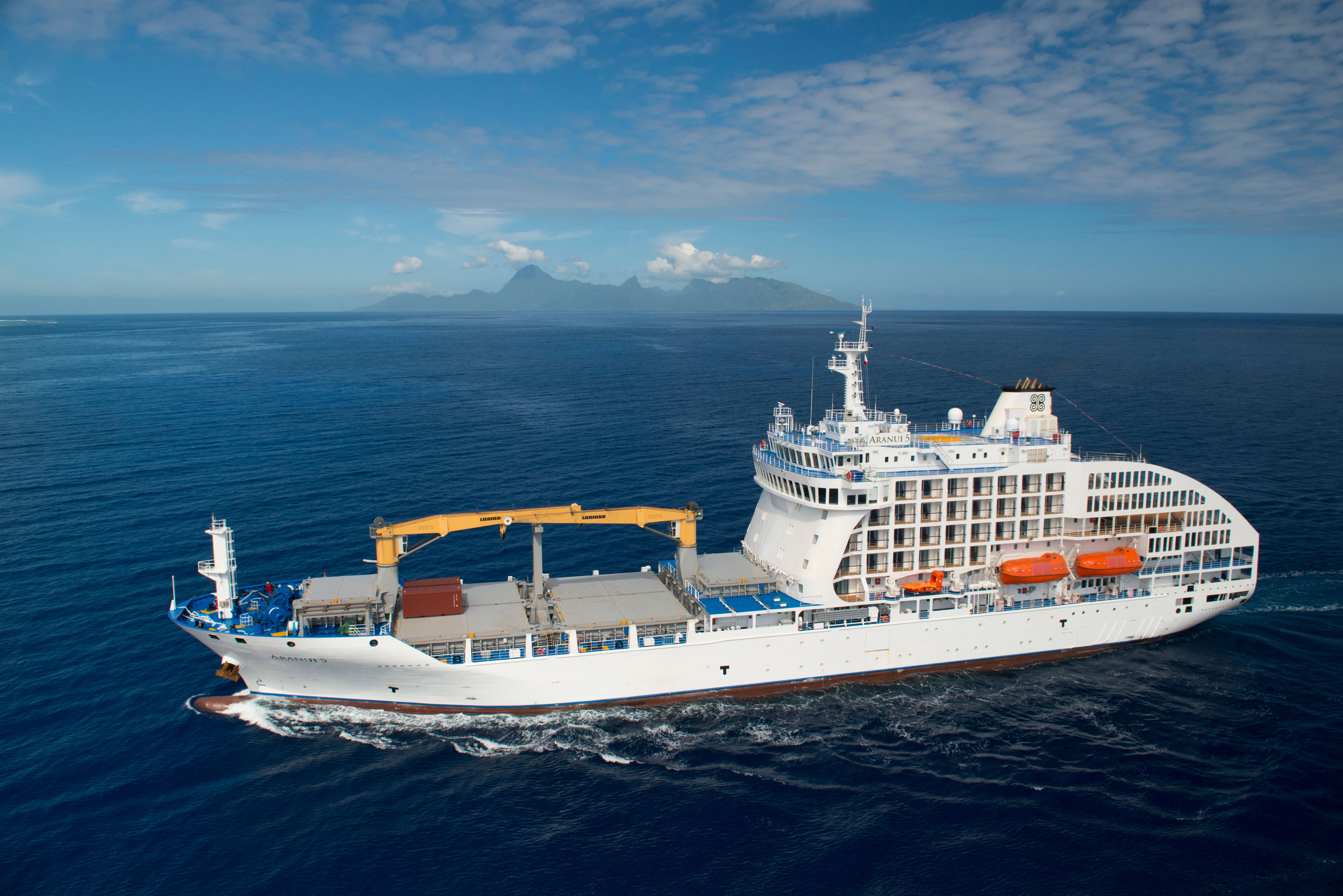 The Aranui 5 cruise ship.