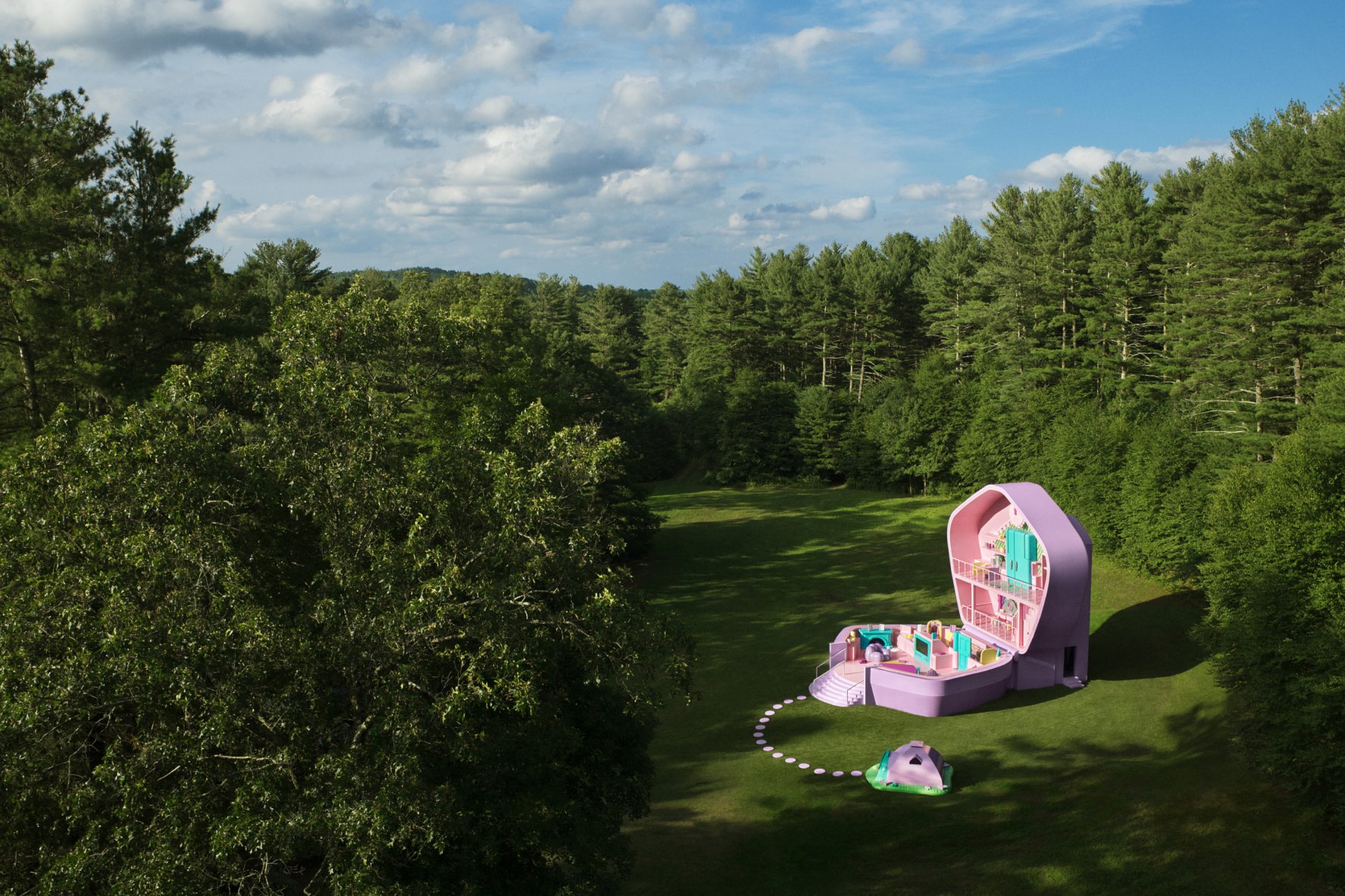 PHOTOS Airbnb’s new lifesize Polly Pocket House NBC Boston