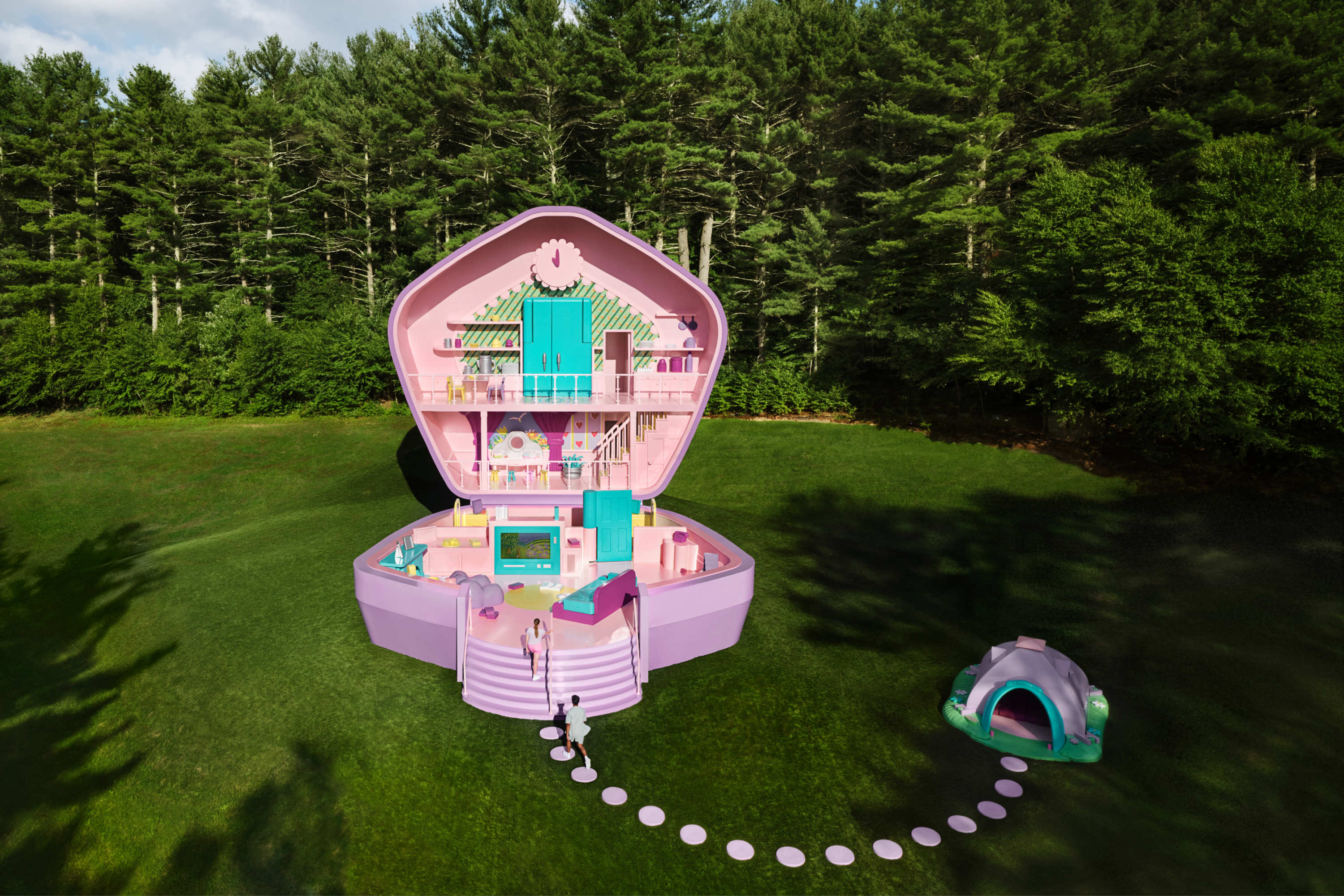 PHOTOS: Inside Airbnb's new life-size Polly Pocket house