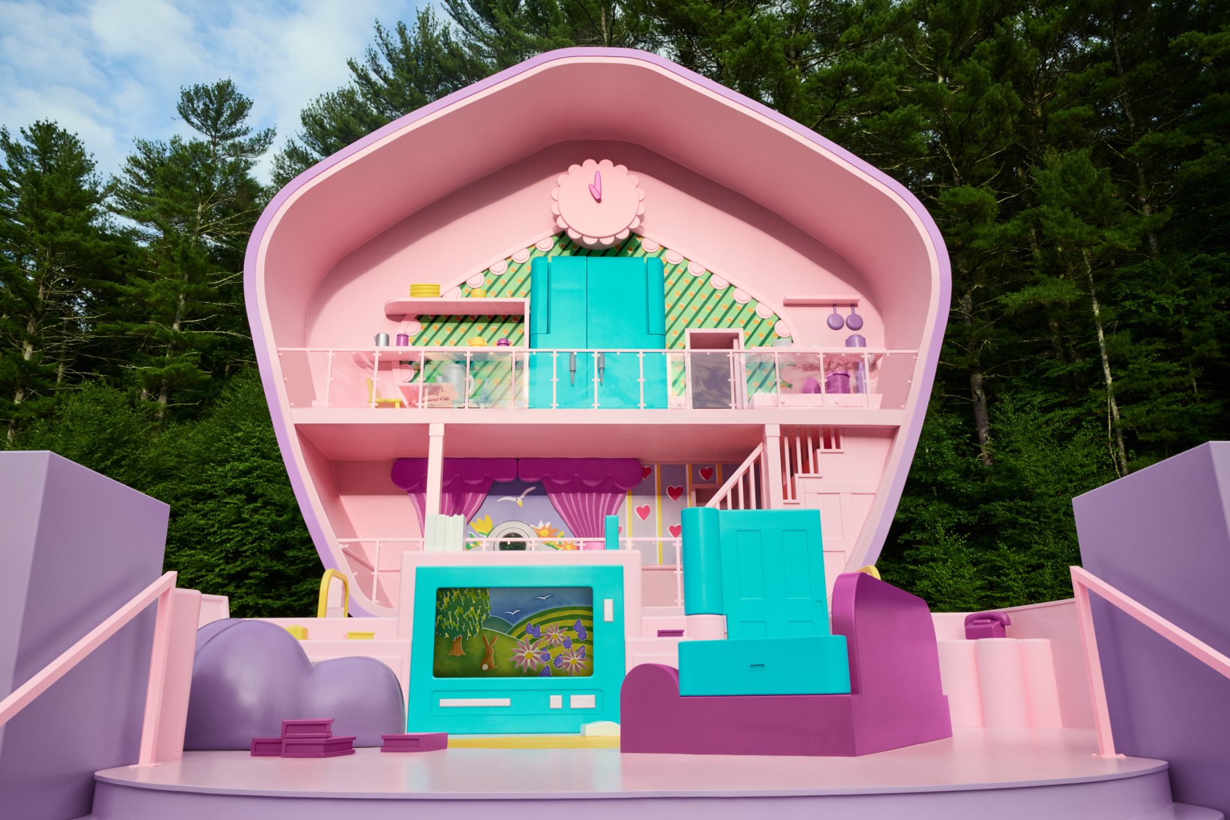 PHOTOS Airbnb’s new lifesize Polly Pocket House NBC Boston