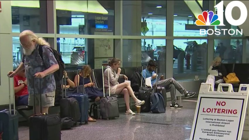 Passengers react after dozens of flights diverted to Boston Logan