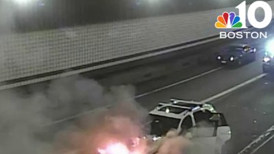 Car catches fire inside O'Neill Tunnel, snarls rush hour traffic