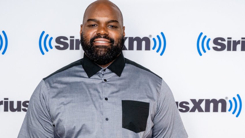 File photo: Michael Oher visits SiriusXM Studios on Aug. 9, 2023 in New York City.