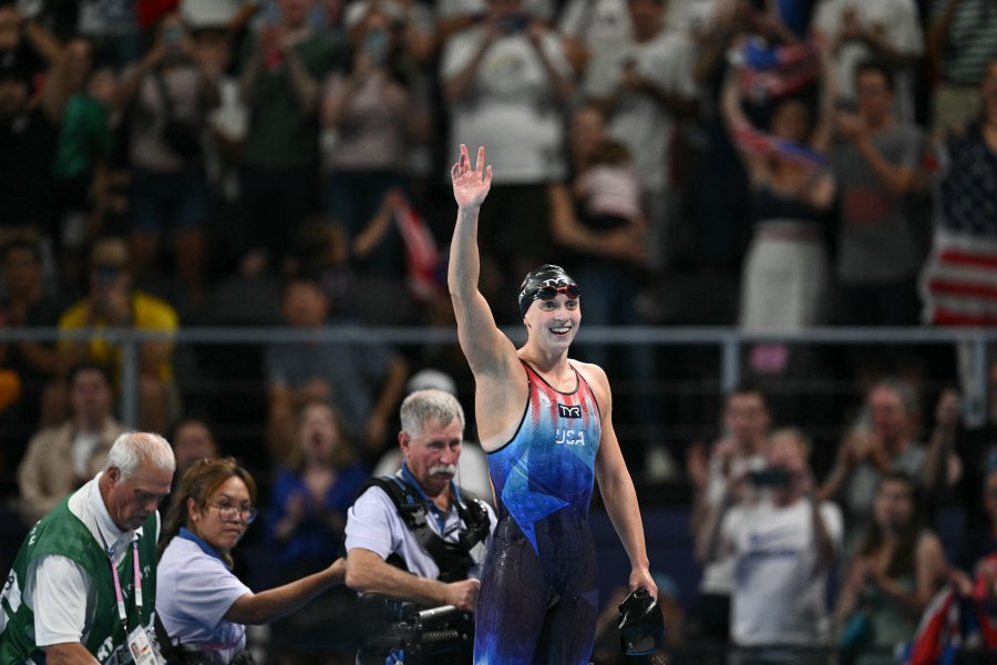 US' Katie Ledecky