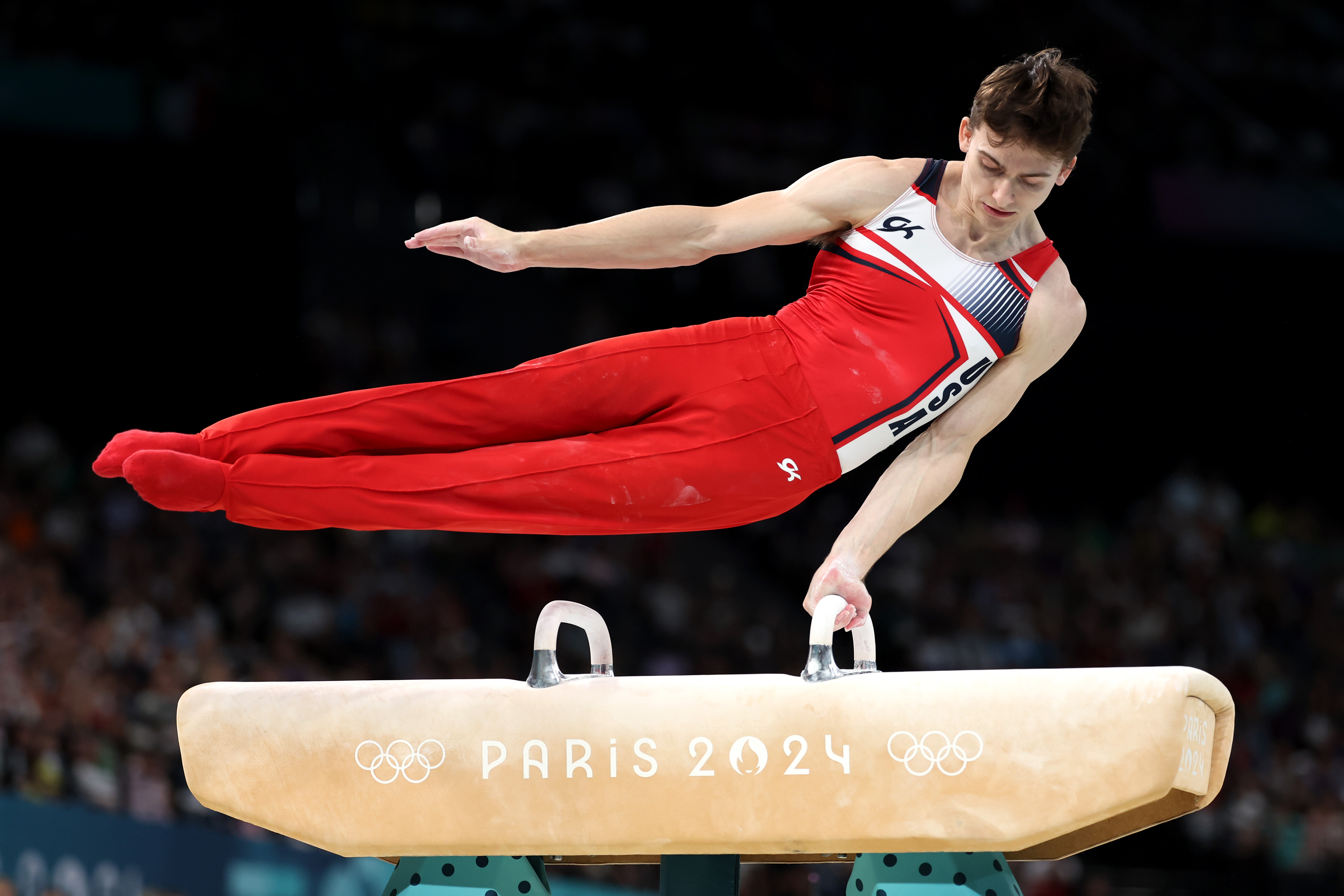 Paris Olympics pommel horse guy Stephen Nedoroscik of Worcester, MA
