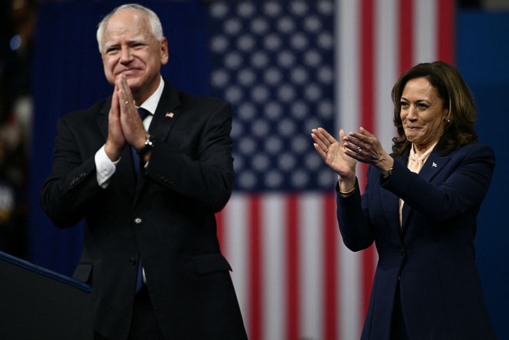 Kamala Harris and Tim Walz