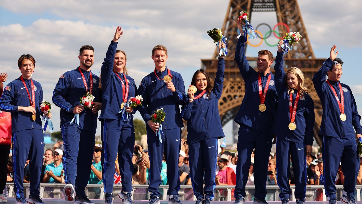 Team USA figure skaters get gold medals in Paris Ceremony NBC Boston