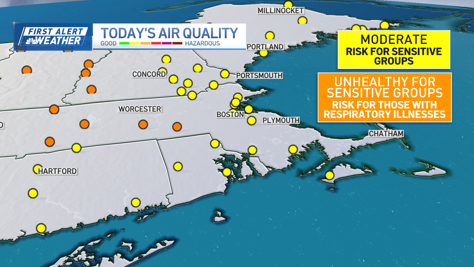 MA air quality Smoky skies over Boston through Saturday NBC Boston
