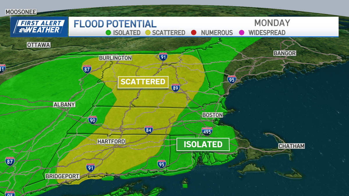 Severe thunderstorms in Mass., flooding possible – NBC Boston