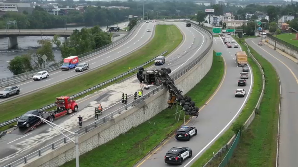 Manchester, NH Interstate 293 south crash – NBC Boston