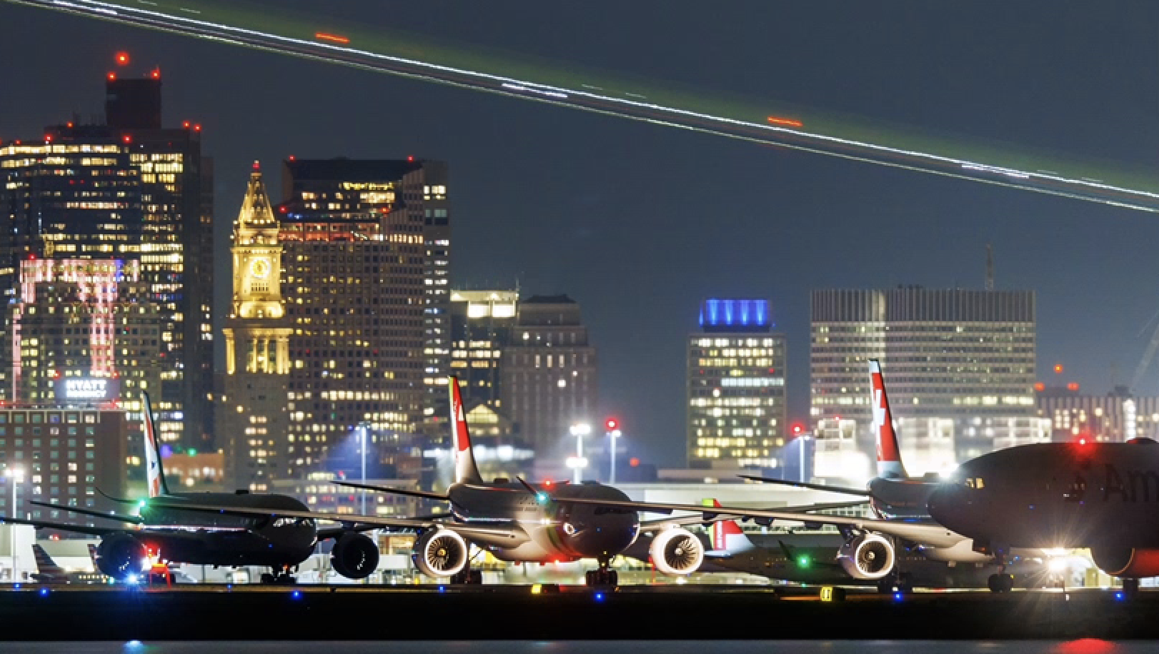 Planes at Boston's Logan International Airport on Saturday, Aug. 3, 2024.