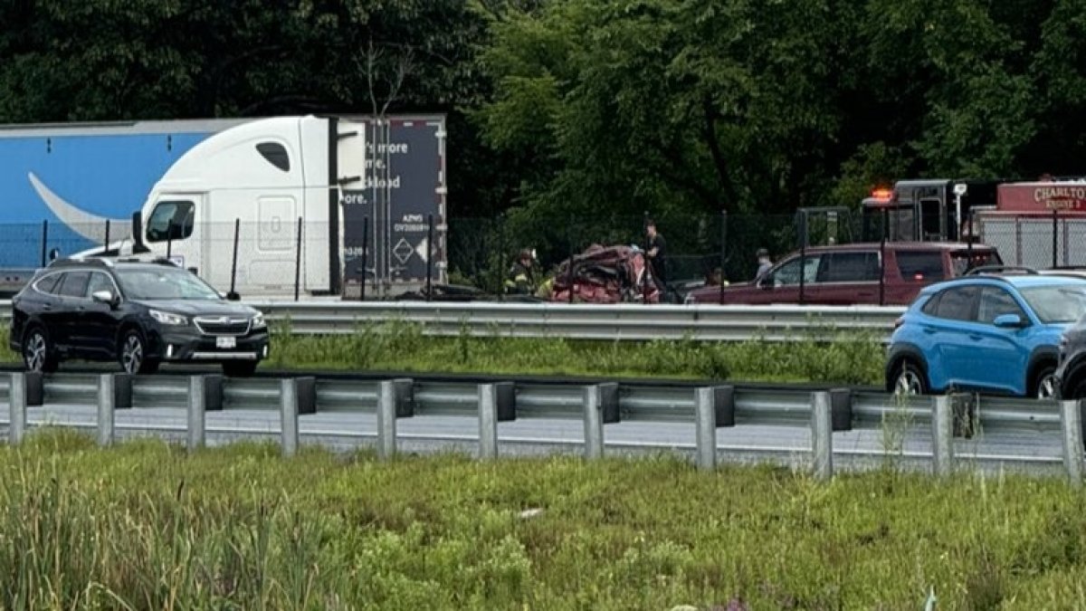 Truck crash on Massachusetts Pike in Charlton leaves three injured, police say – NBC Boston