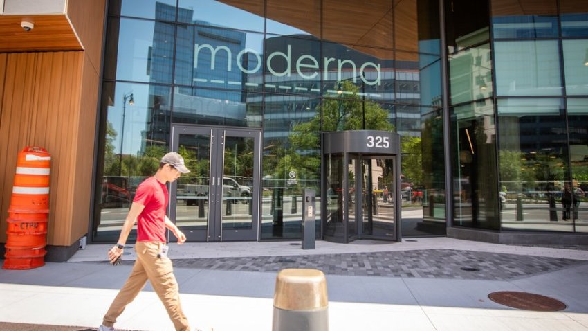The latest formulations of the Covid-19 vaccines made by Moderna Inc. and Pfizer Inc./BioNTech SE have been approved by the U.S. Food and Drug Administration and will become available in the “coming days.” Moderna is headquartered at 325 Binney Street in Cambridge.